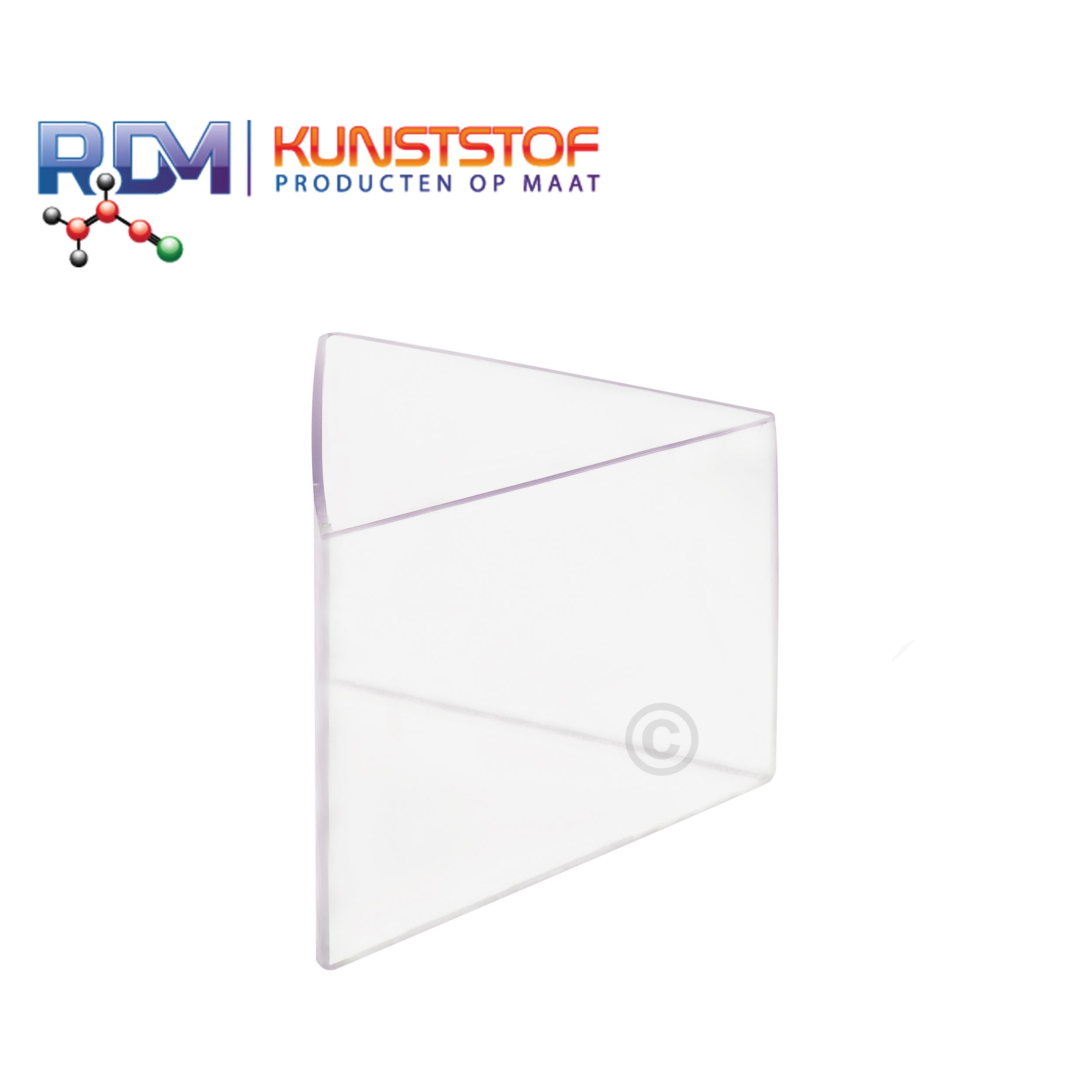 Driehoekige polycarbonaat plantenbak